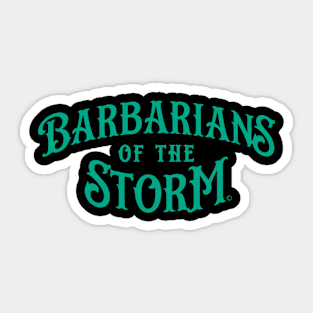 Barbarians of the Storm logo - Seafoam Sticker